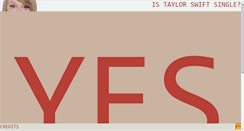 Desktop Screenshot of istaylorswiftsingle.com