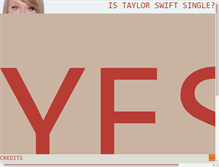 Tablet Screenshot of istaylorswiftsingle.com